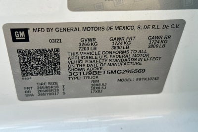 2021 GMC Sierra 1500 SLE