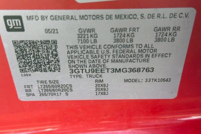 2021 GMC Sierra 1500 AT4