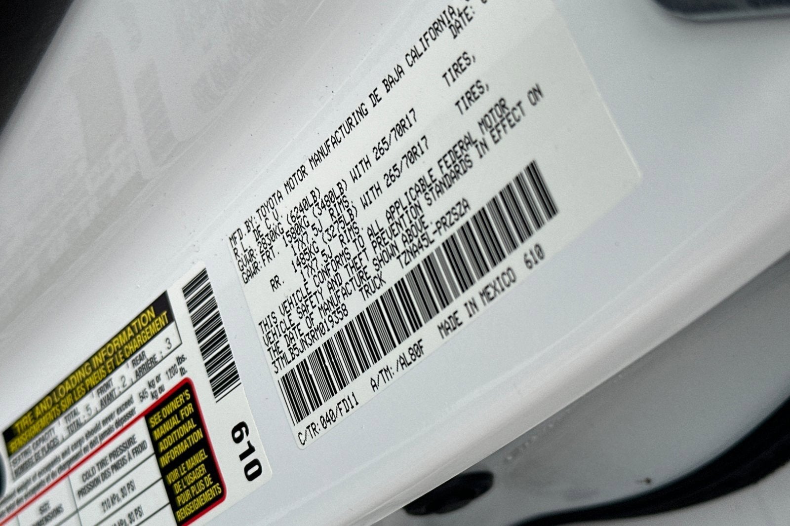 2024 Toyota Tacoma 4WD SR5