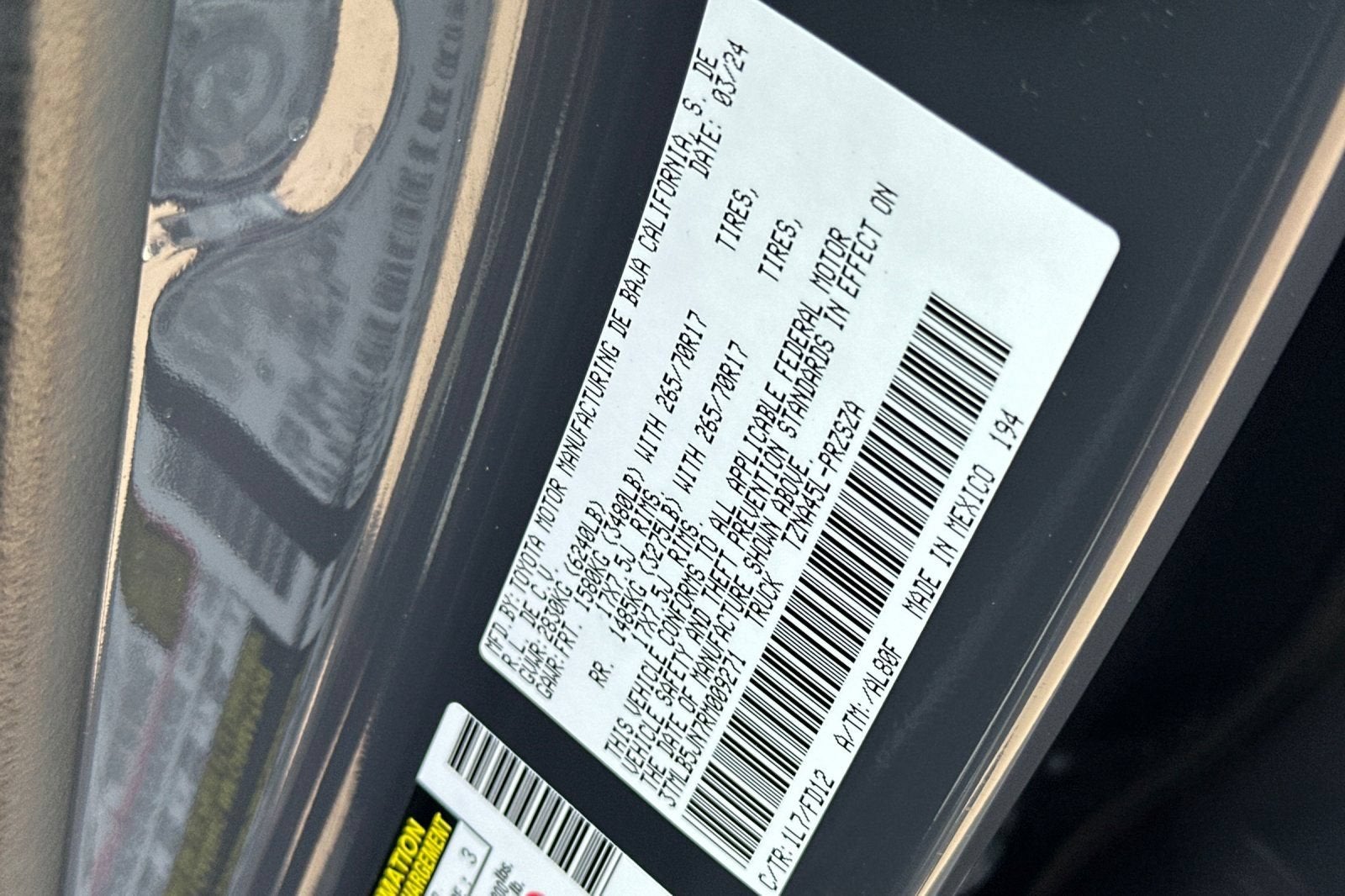 2024 Toyota Tacoma 4WD SR5