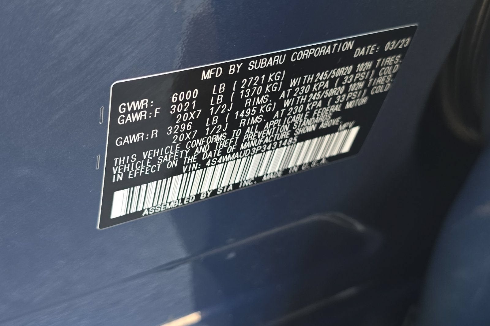 2023 Subaru Ascent Limited
