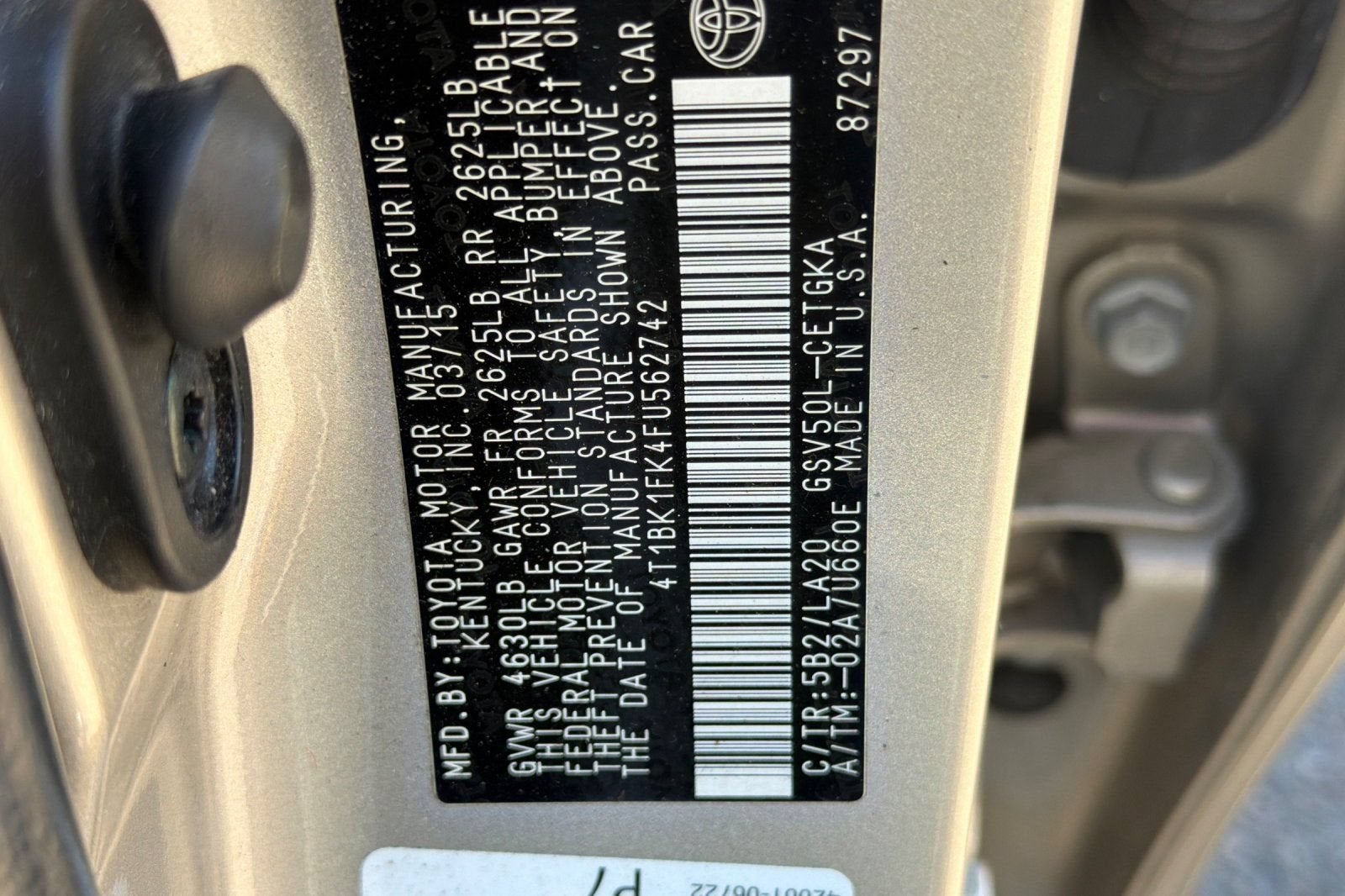 2015 Toyota Camry XSE