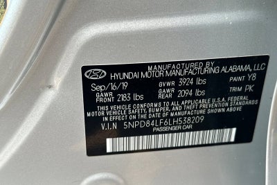 2020 Hyundai Elantra SEL