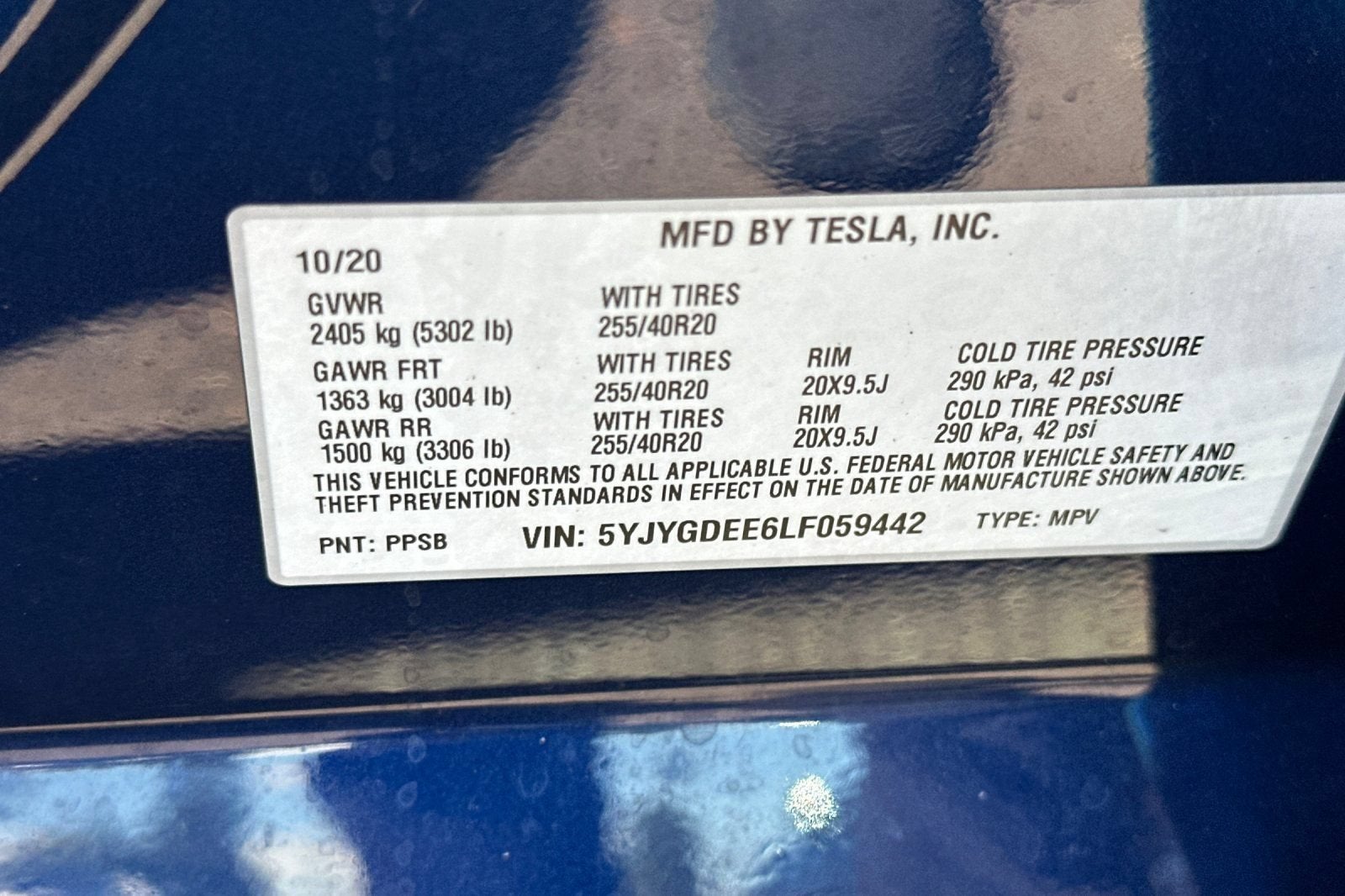 2020 Tesla Model Y Long Range