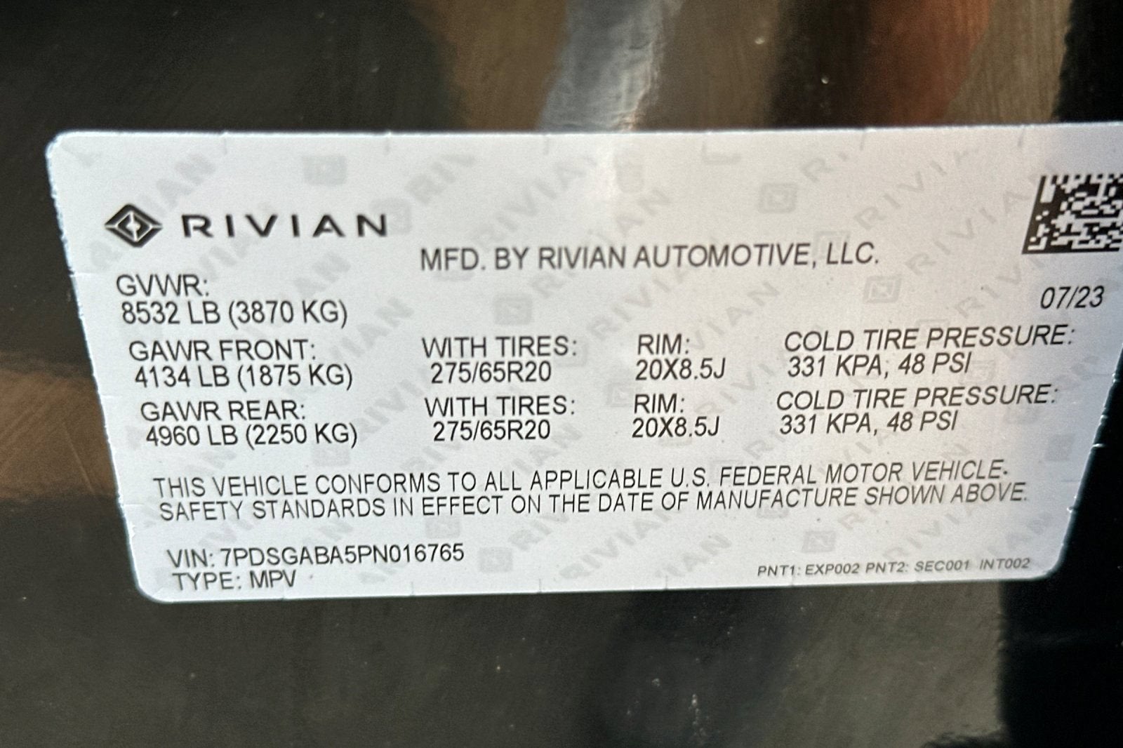 2023 RIVIAN R1S Adventure