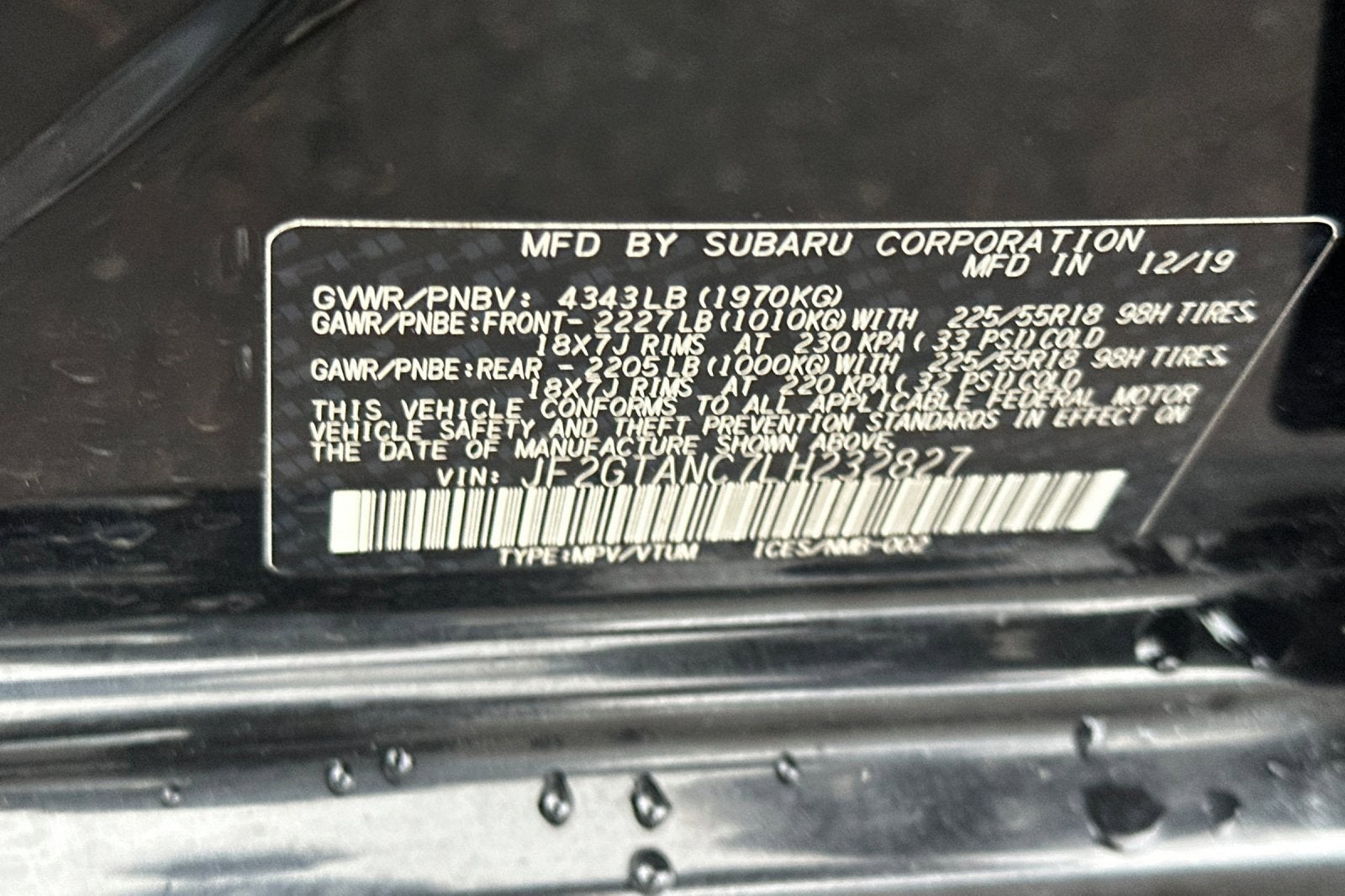 2020 Subaru Crosstrek Limited