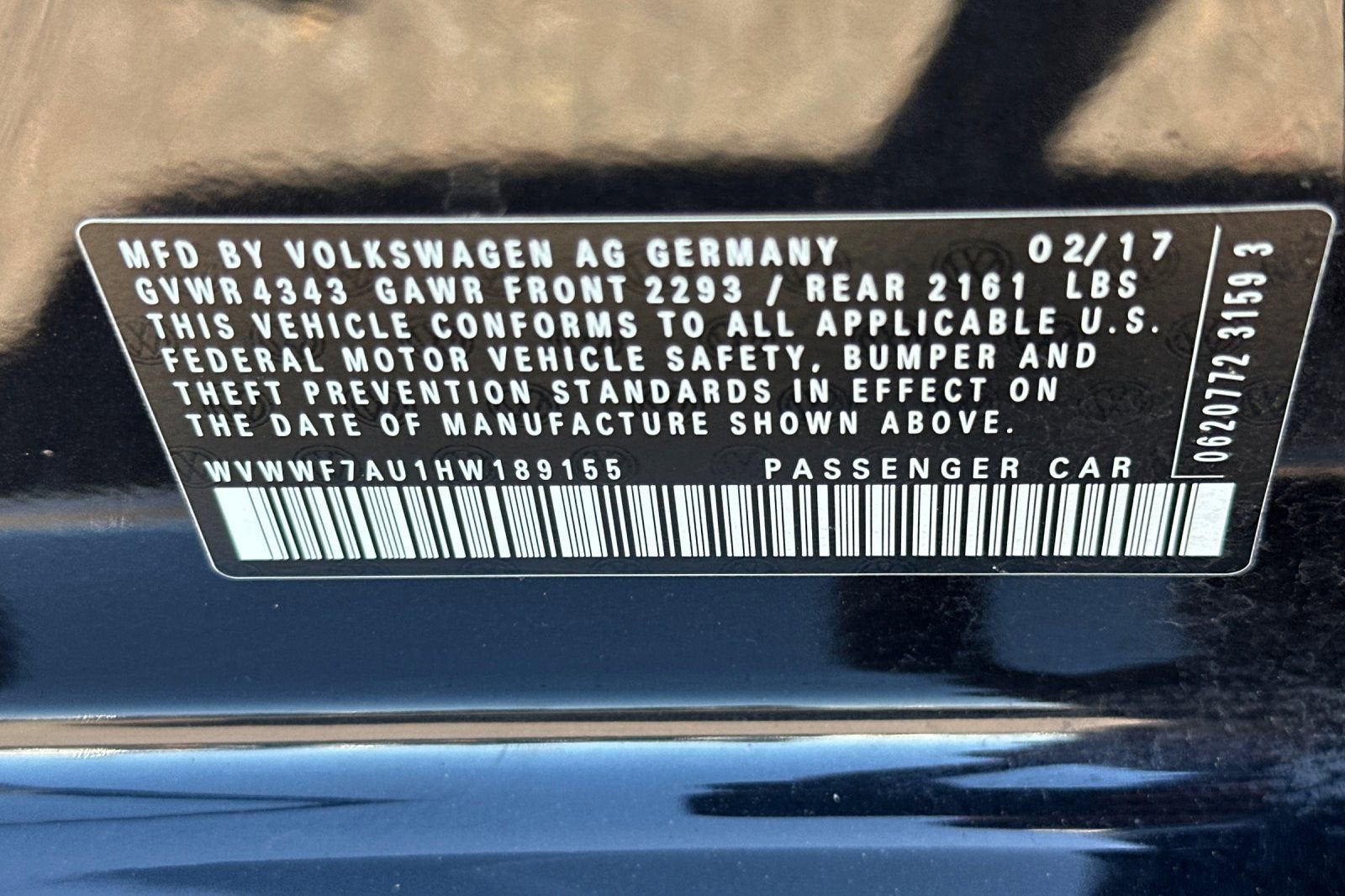 2017 Volkswagen Golf R 4DR HB MAN W/DCC/
