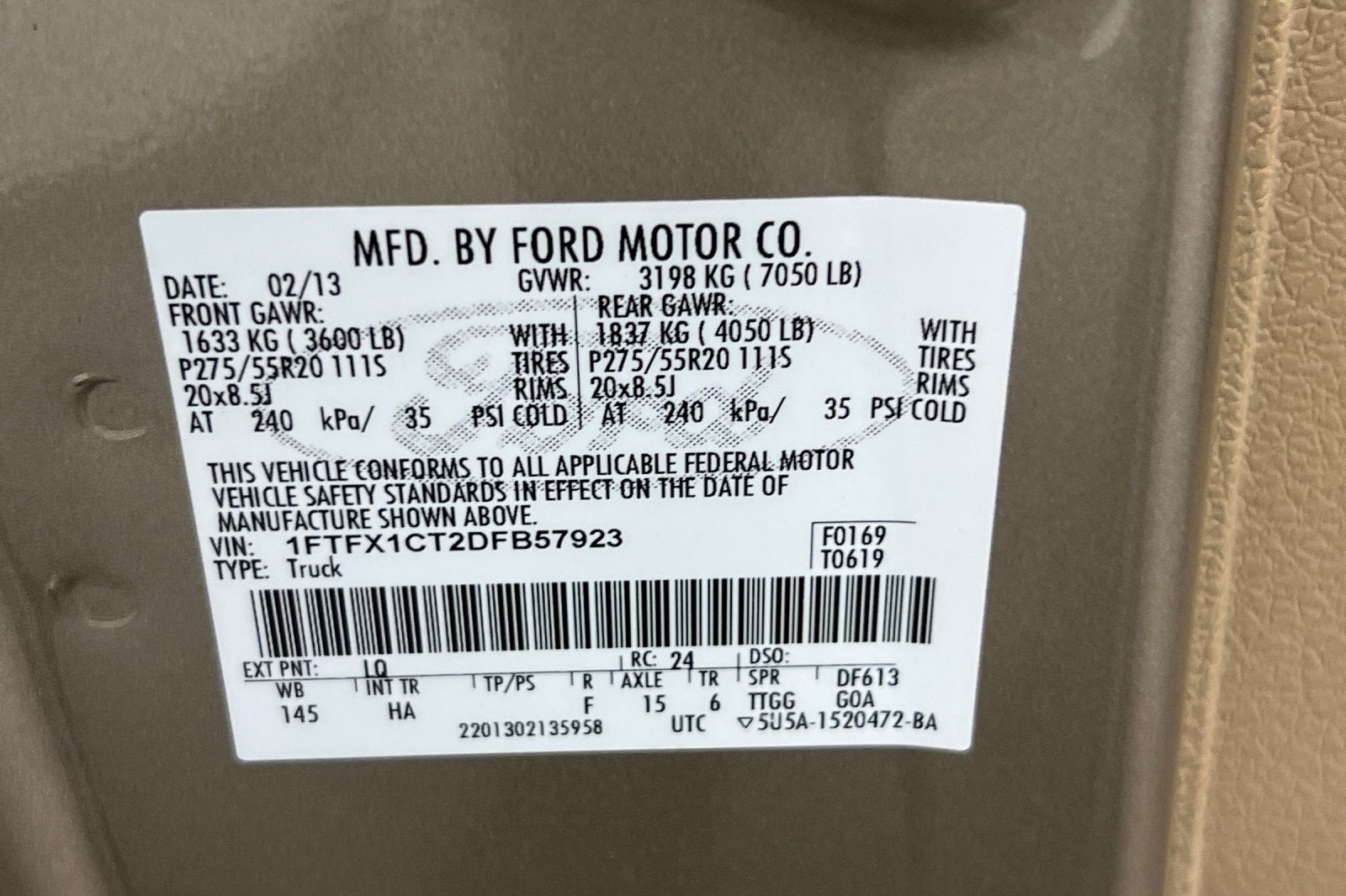 2013 Ford F-150 Lariat