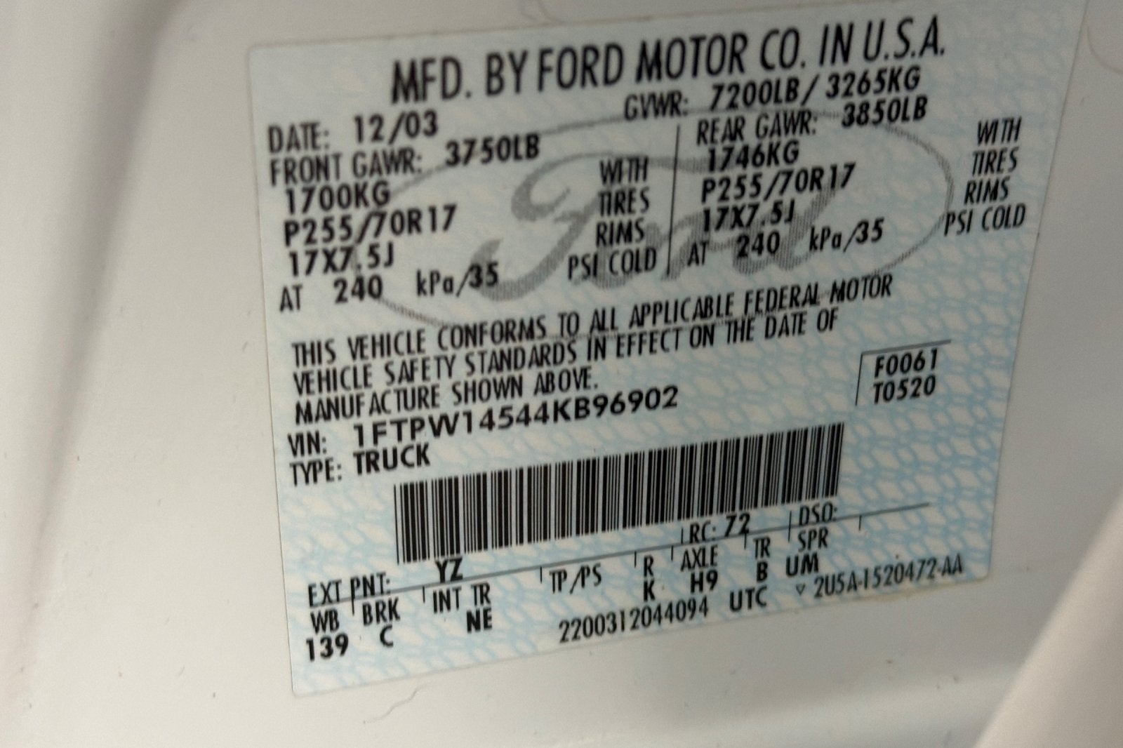 2004 Ford F-150 Base