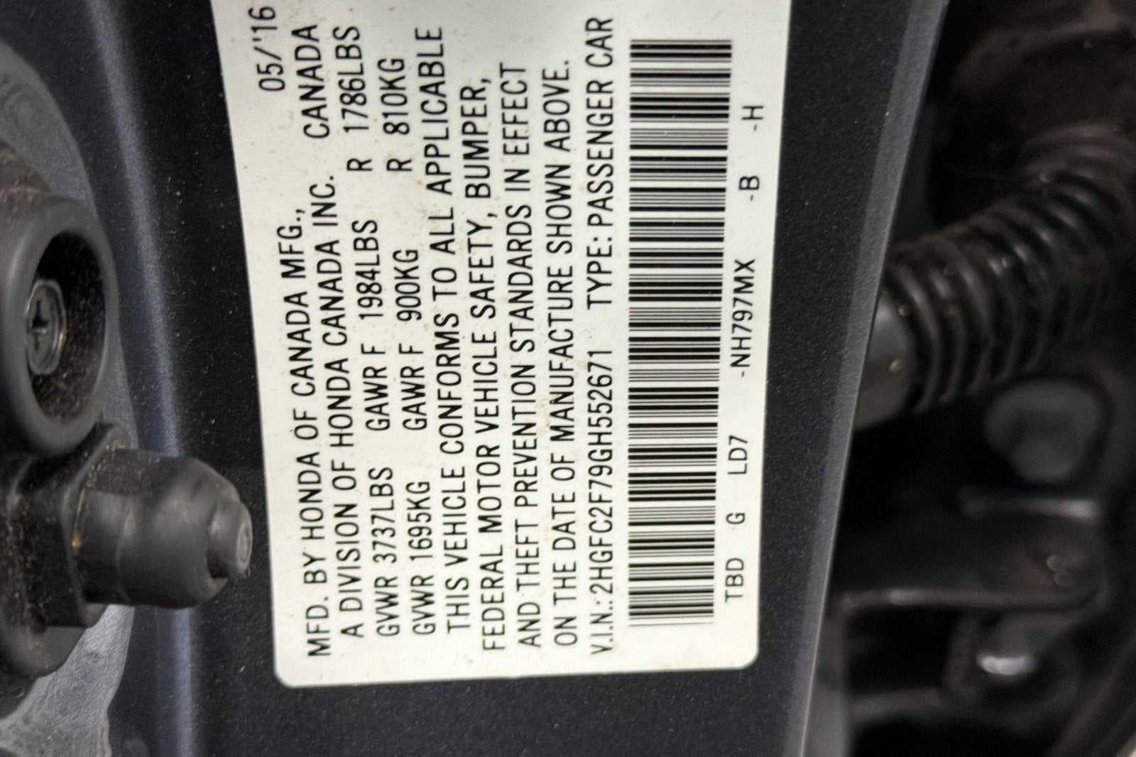2016 Honda Civic EX