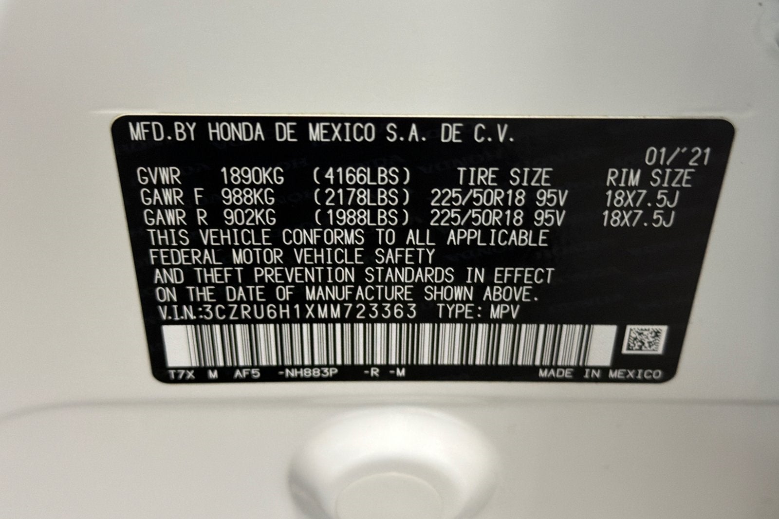 2021 Honda HR-V Sport