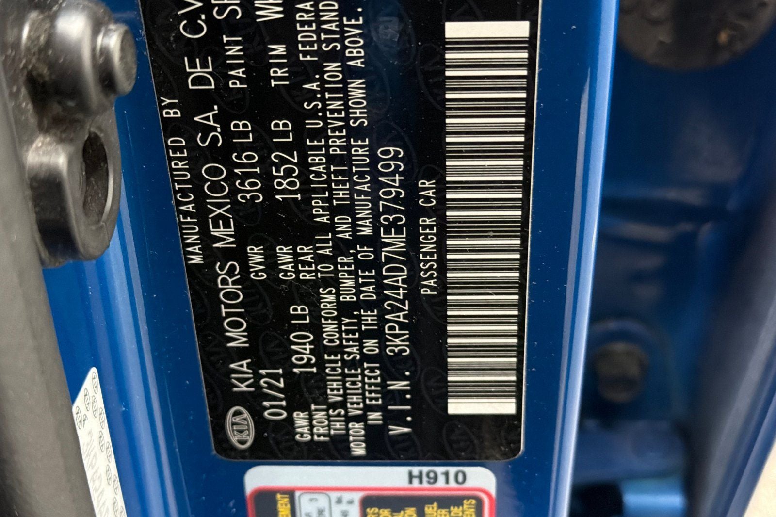 2021 Kia Rio S