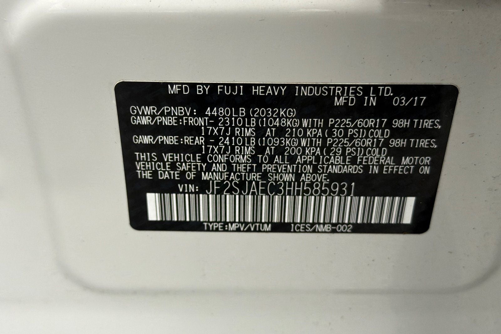 2017 Subaru Forester 2.5i Premium