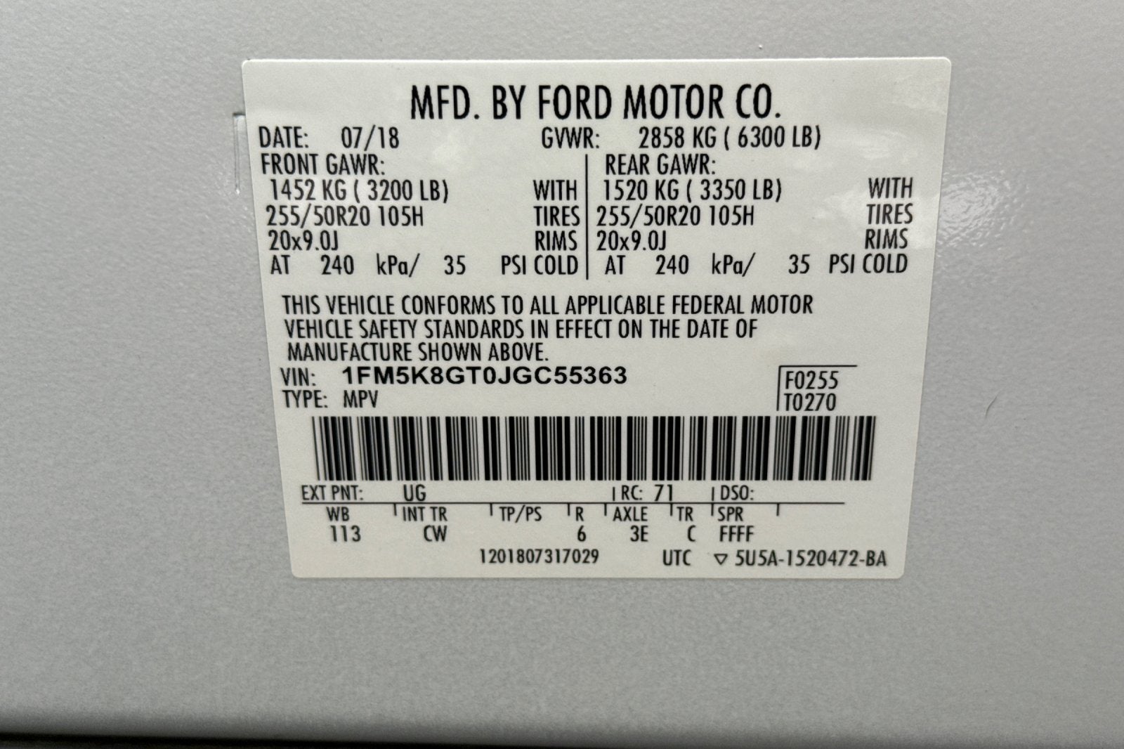 2018 Ford Explorer Sport