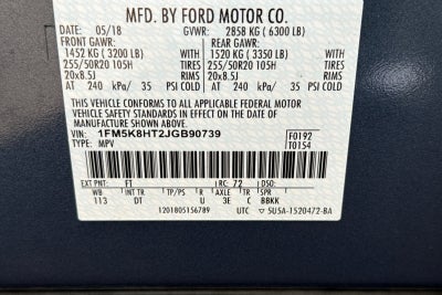 2018 Ford Explorer Platinum