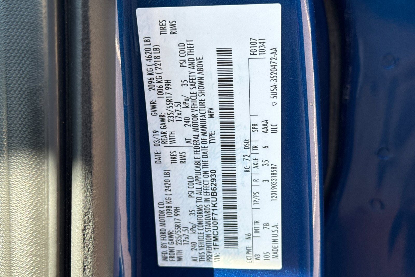 2019 Ford Escape S