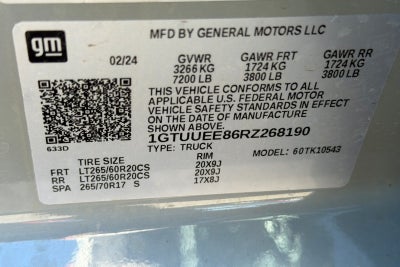 2024 GMC Sierra 1500 AT4