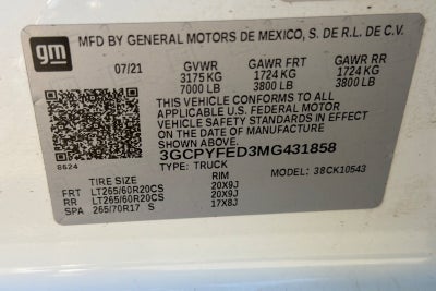 2021 Chevrolet Silverado 1500 LT Trail Boss