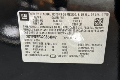 2016 Cadillac SRX Luxury