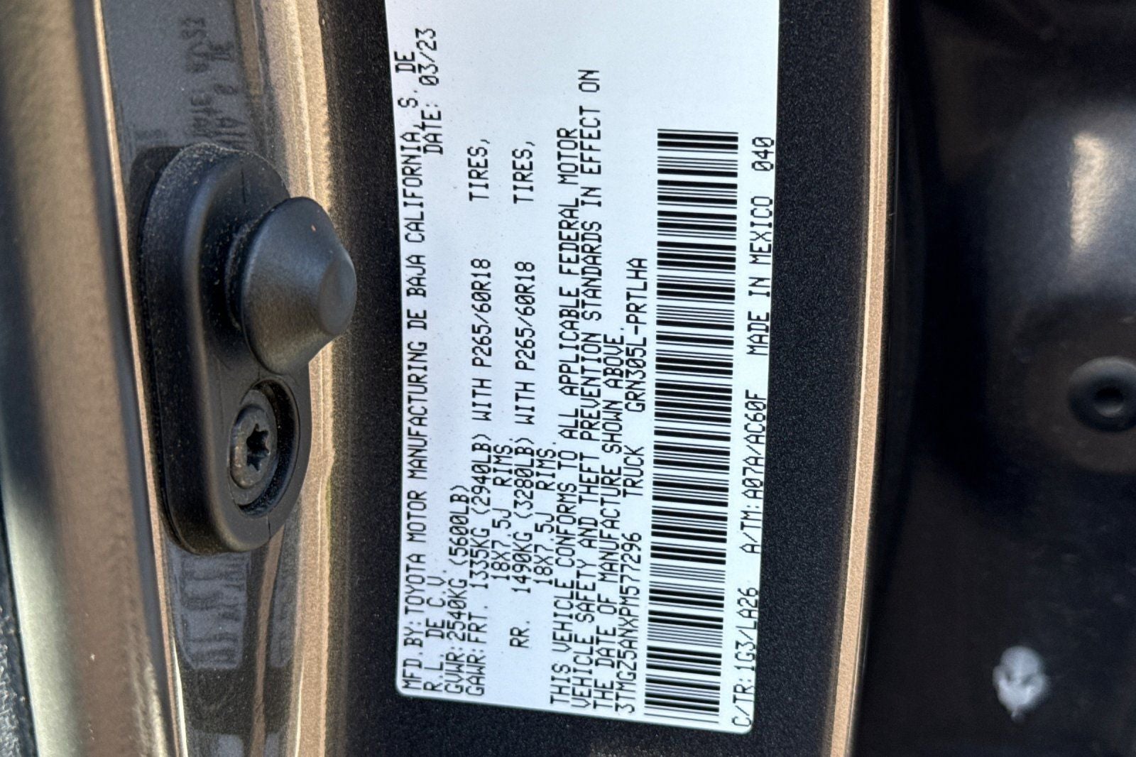 2023 Toyota Tacoma Limited V6