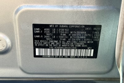 2017 Subaru Outback 2.5i Limited