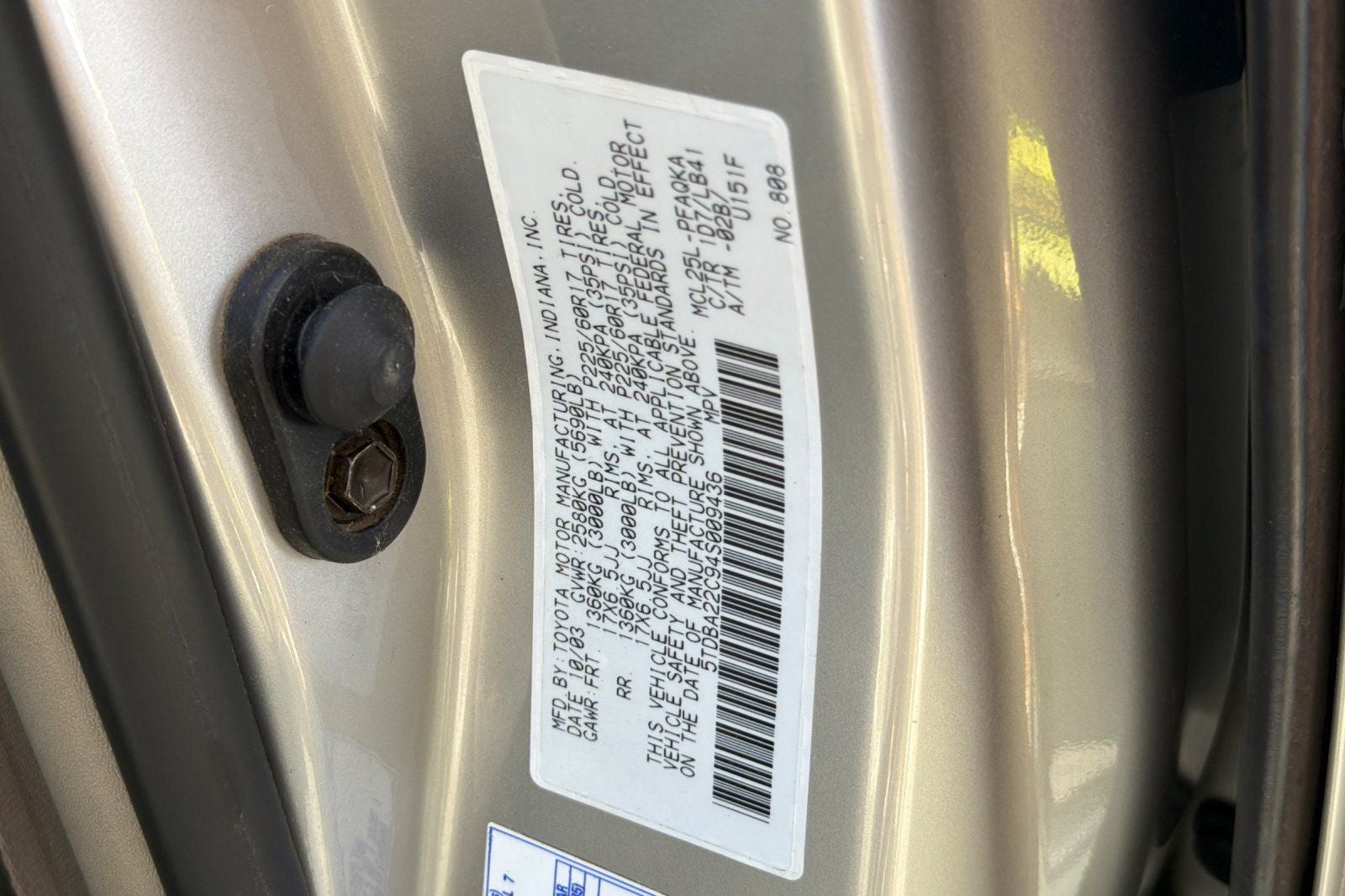 2004 Toyota Sienna XLE