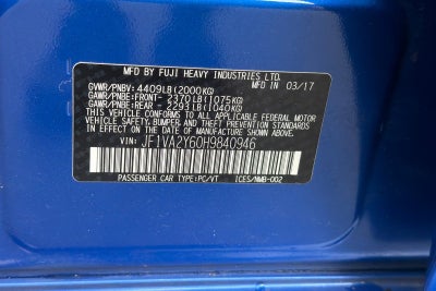 2017 Subaru WRX STi Limited
