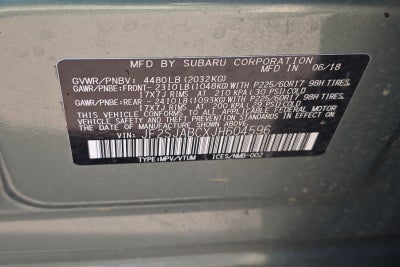 2018 Subaru Forester 2.5i