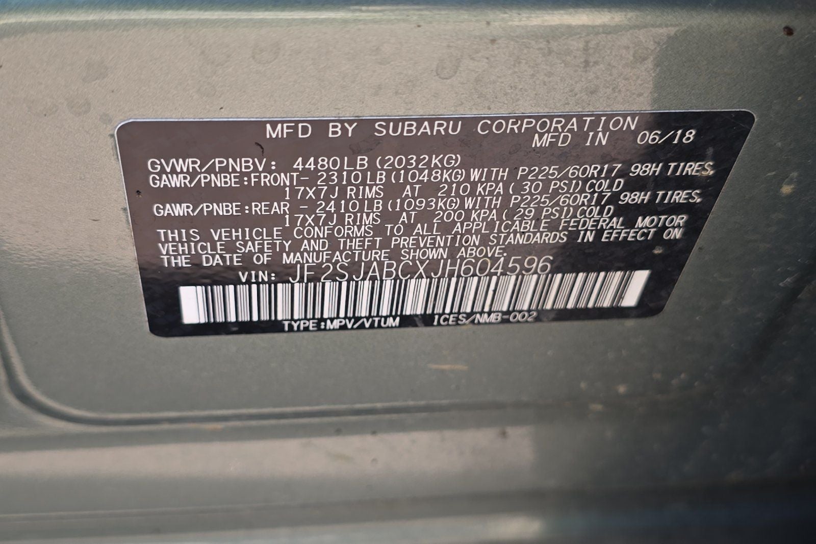 2018 Subaru Forester 2.5i