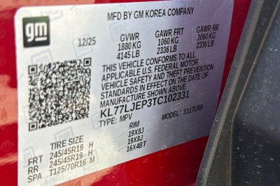 2026 Chevrolet Trax 2RS