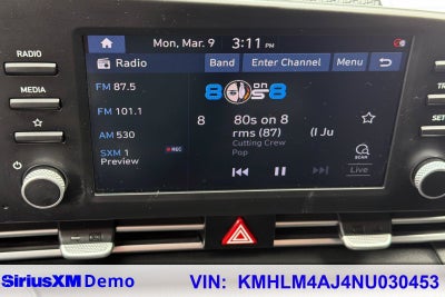 2022 Hyundai Elantra Hybrid Blue