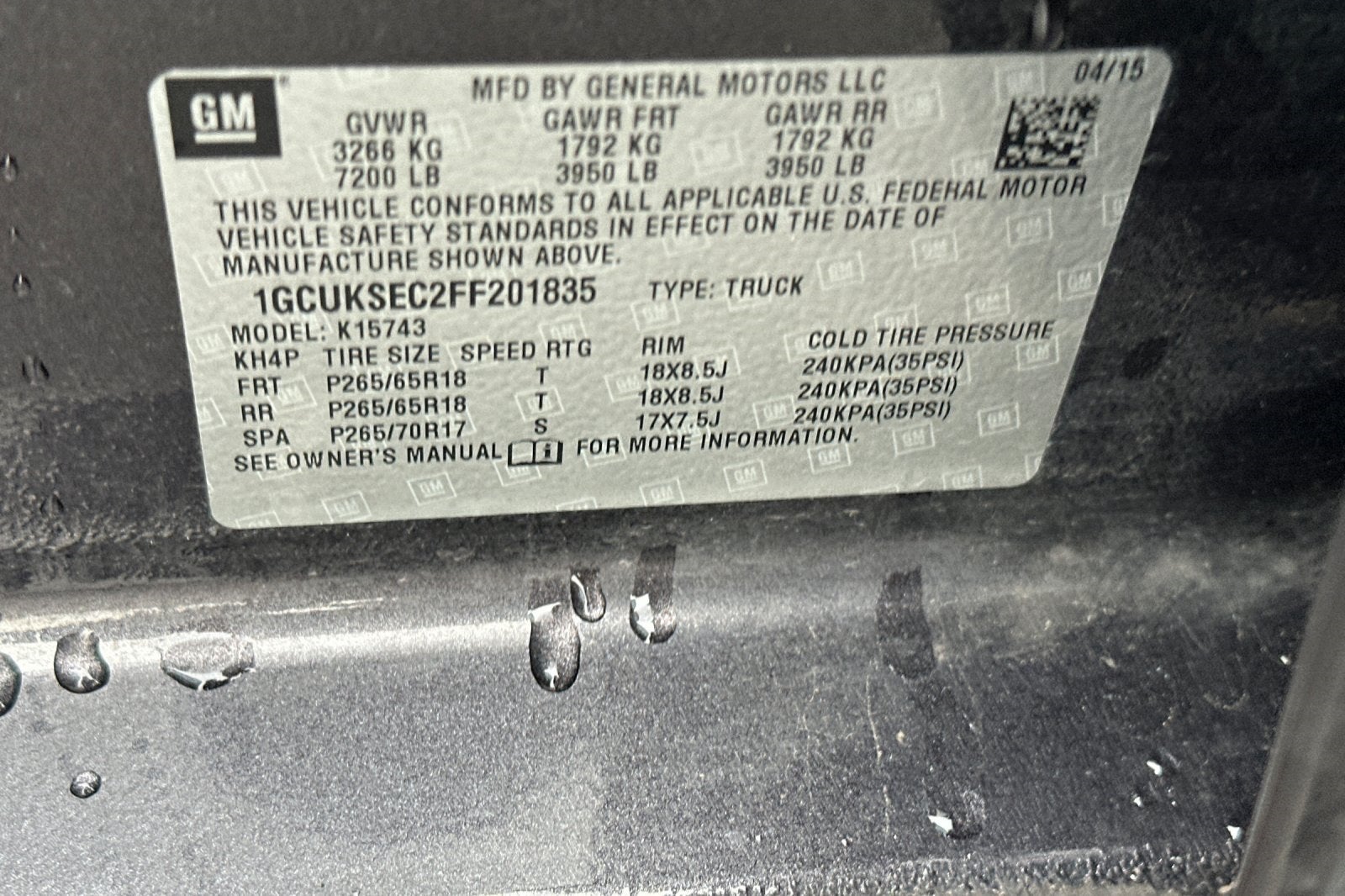 2015 Chevrolet Silverado 1500 LTZ 2LZ