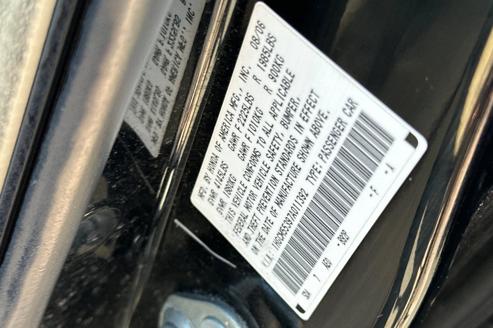 2007 Honda Accord SE 2.4