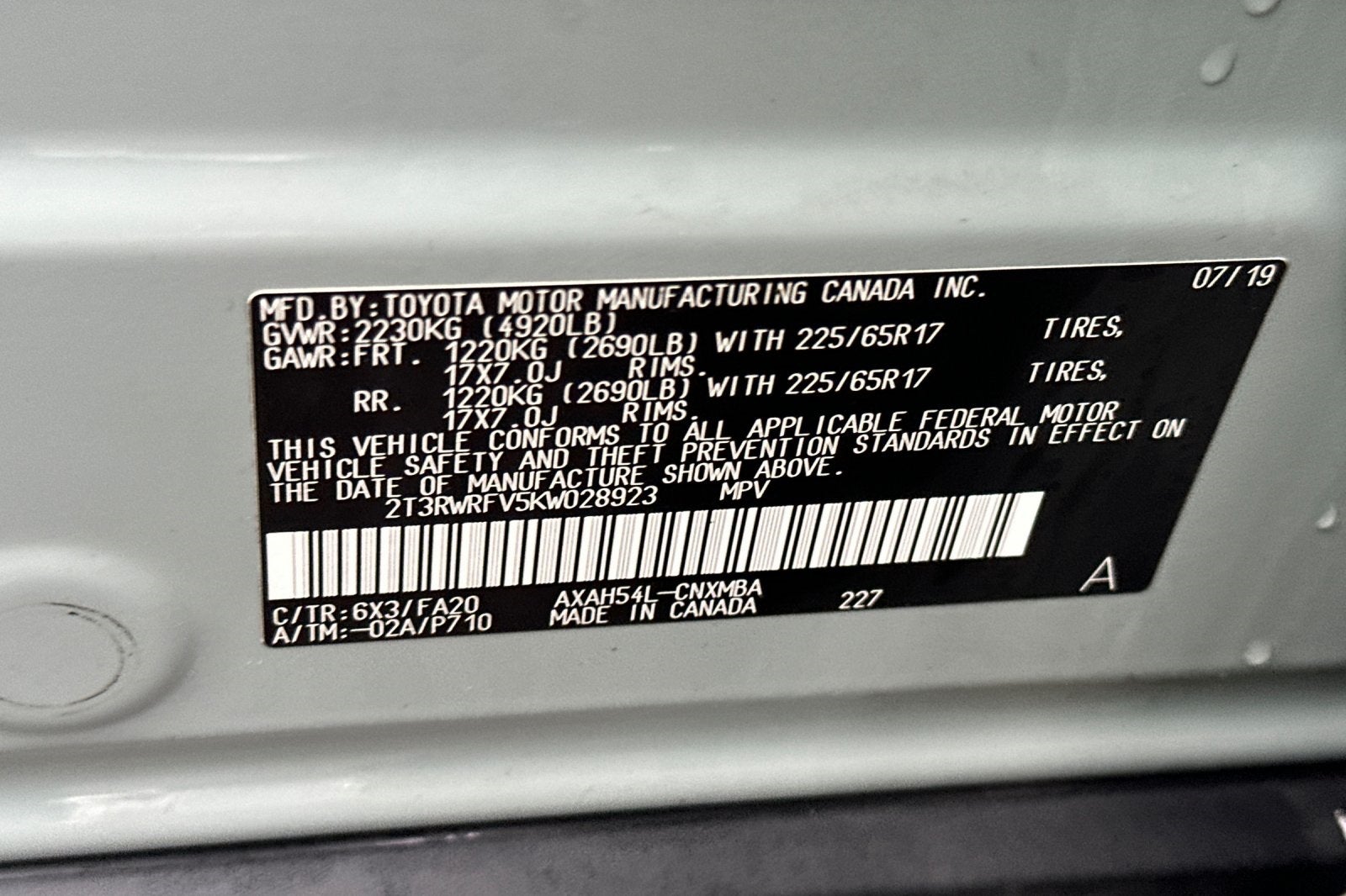 2019 Toyota RAV4 Hybrid XLE