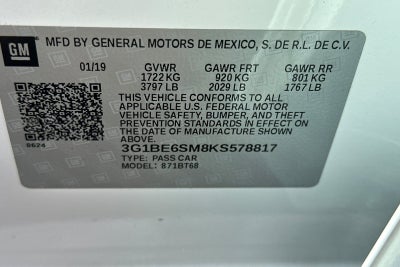 2019 Chevrolet Cruze LT