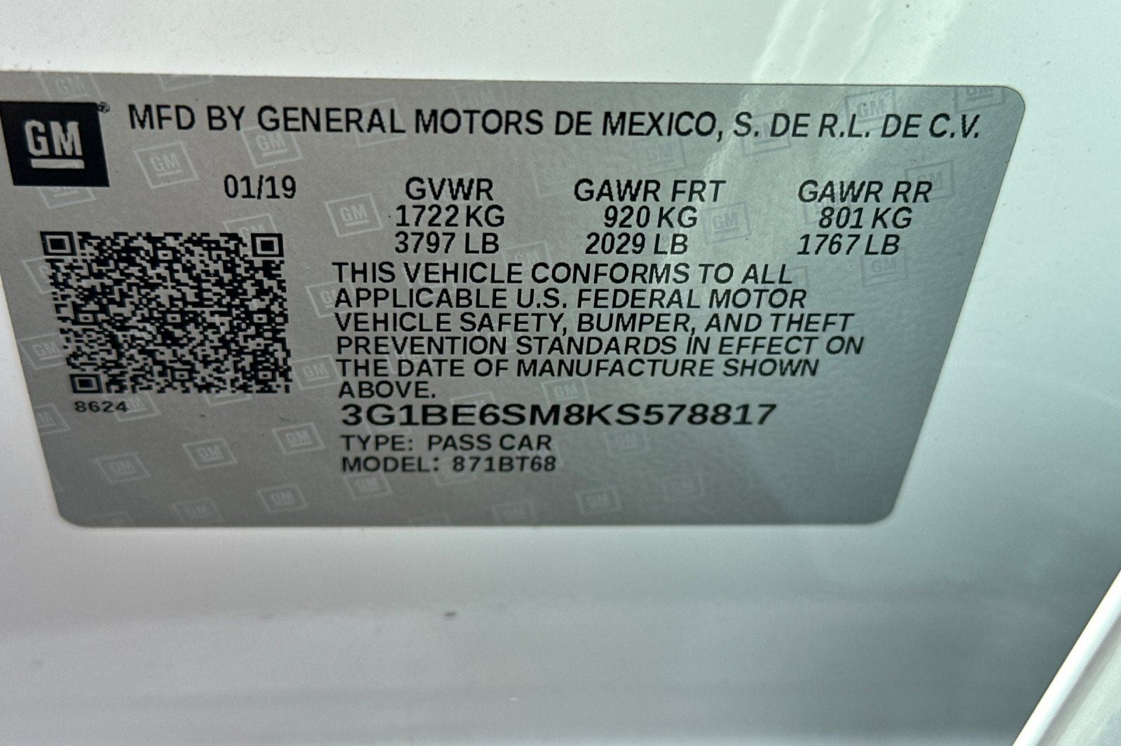 2019 Chevrolet Cruze LT