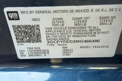 2021 Chevrolet Silverado 1500 LT Trail Boss