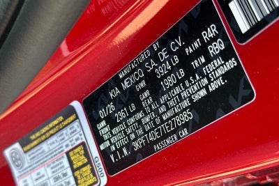 2026 Kia K4 LXS