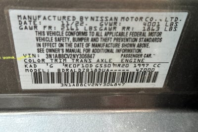 2022 Nissan Sentra SV