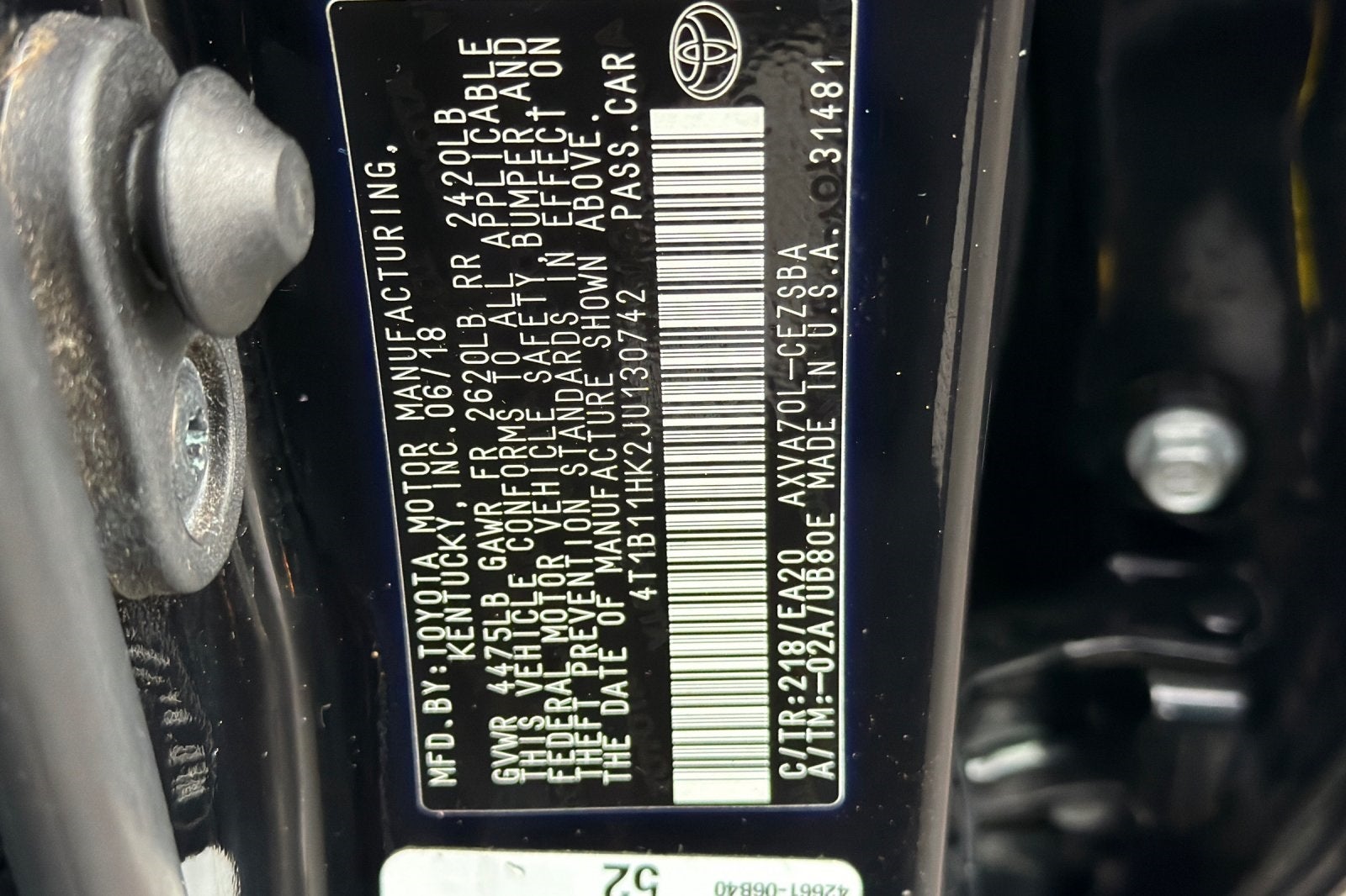 2018 Toyota Camry SE