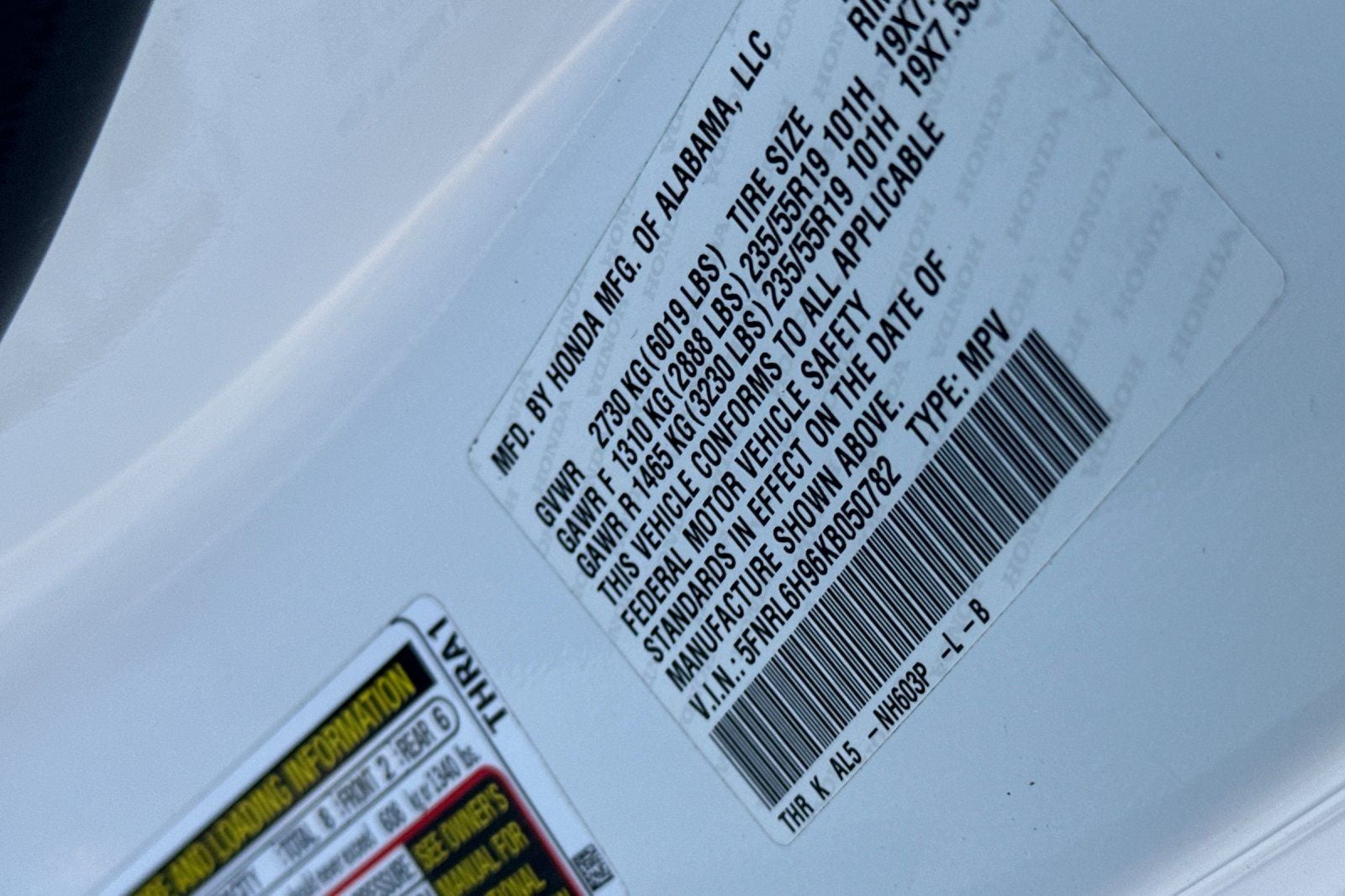 2019 Honda Odyssey Elite