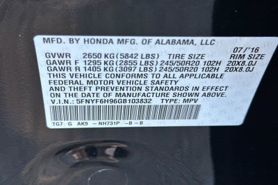 2016 Honda Pilot Touring
