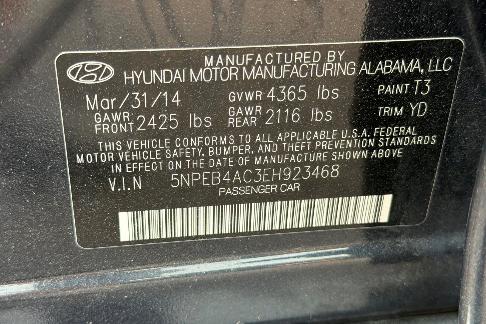 2014 Hyundai Sonata GLS
