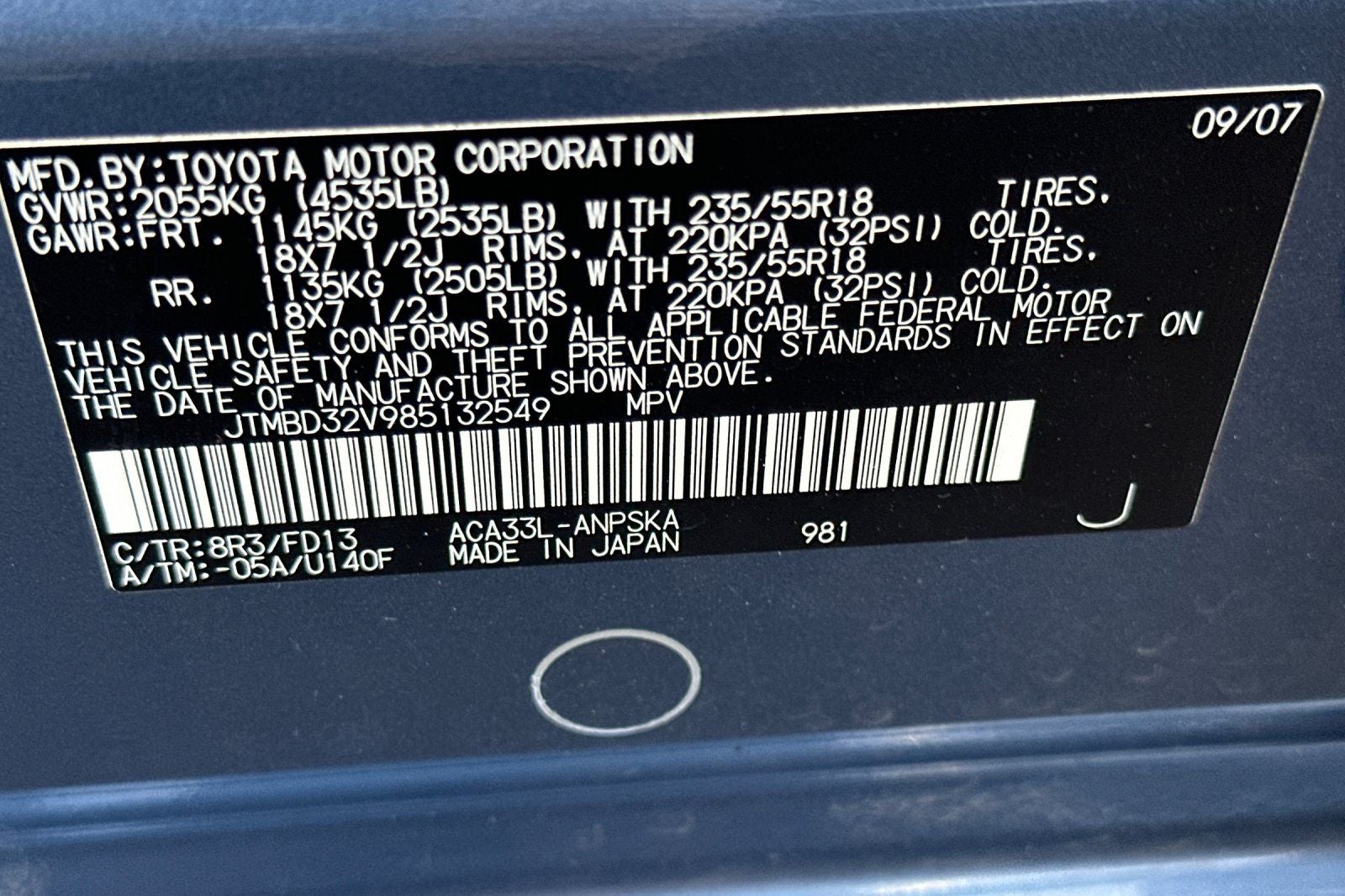 2008 Toyota RAV4 Base