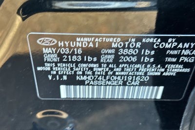 2017 Hyundai Elantra SE