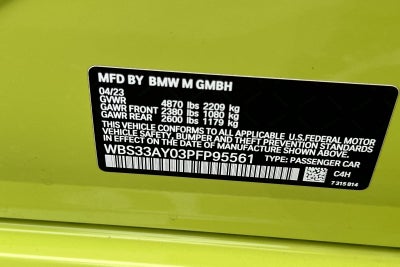 2023 BMW M3 Competition