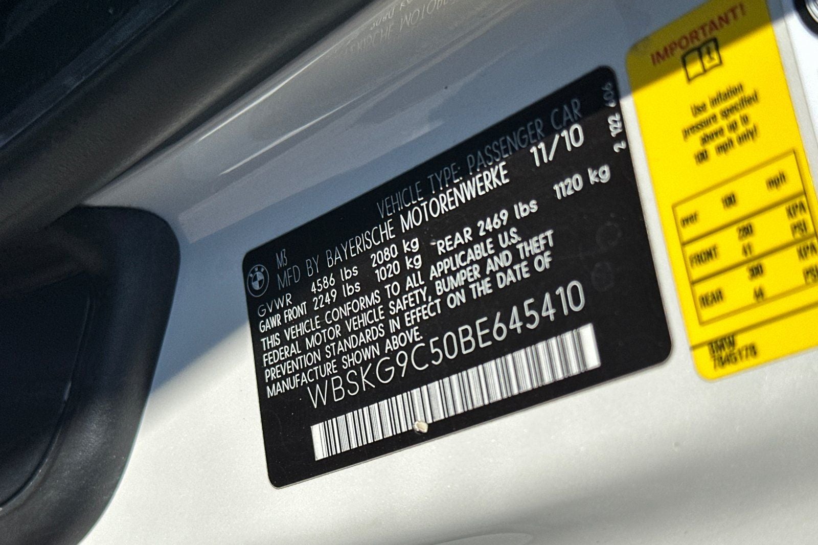 2011 BMW M3 Base